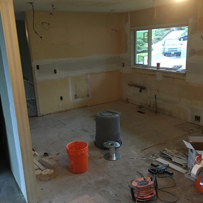 Job site image from the project Basement Suite Kitchen Renovation
